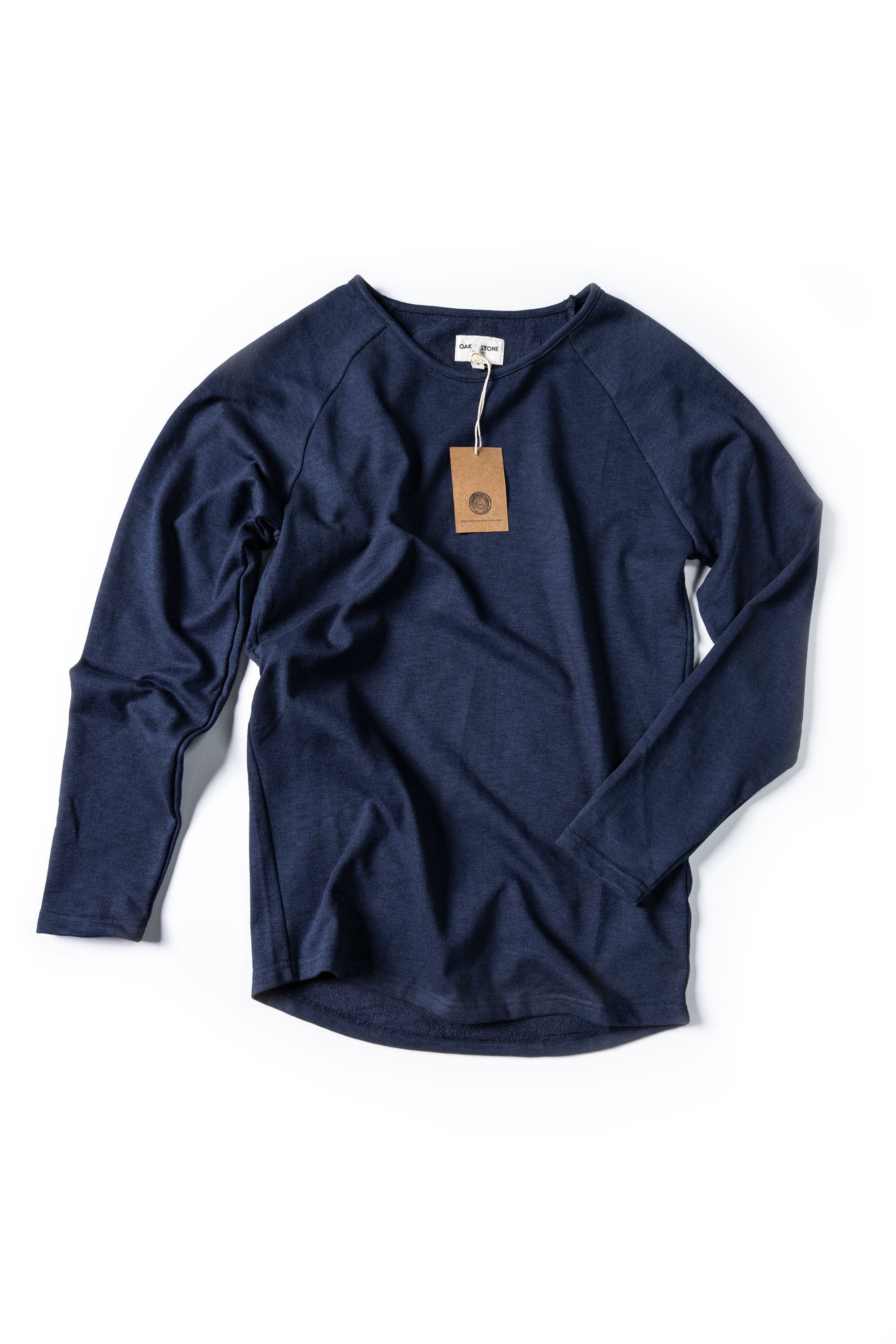 Terry Sweater - Heathered Blue - Oak & Stone Clothing Co.
